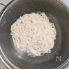 レンジで簡単!万能ニラだれで食べる│にら玉ぶっかけそうめんの工程3