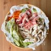 流行りの蒸籠で!【たっぷり野菜と豚肉の蒸しうどん】の工程2