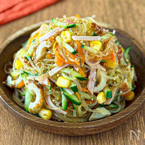 レンジで簡単♪塩もみ不要◎【レンチン春雨サラダ】
