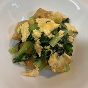 (・∀・)コロンの作ってみた!投稿(【厚揚げと小松菜のマヨたま炒め】パパッと10分！栄養◎)