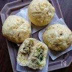 ホットケーキミックス消費！！【筍たっぷり中華まん】