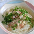 白だしなめたけ素麺