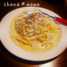 全卵と牛乳で♪濃厚トリプルチーズのカルボナーラ♪