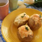 おやつにもおススメ！新じゃがいもベーコンチーズ焼き　