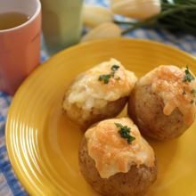おやつにもおススメ!新じゃがいもベーコンチーズ焼き