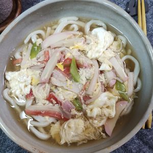 M＊Pの作ってみた!投稿(寒い時に♡あんかけ卵とじうどん♡)