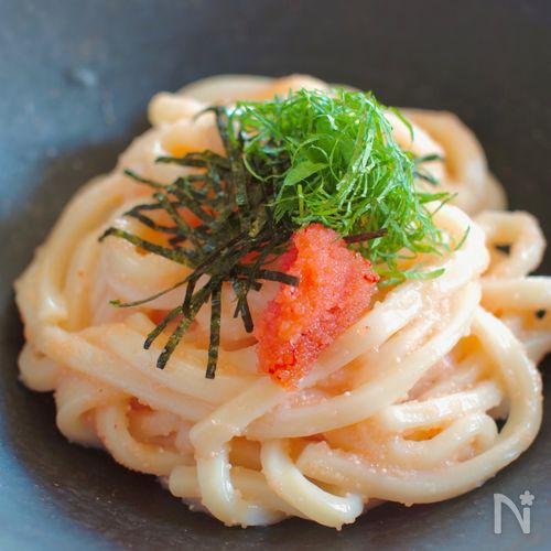 和えるだけ！5分で明太バターうどん