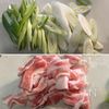簡単やみつきの味！【豚肉とネギのにんにく和風焼きうどん】の下準備