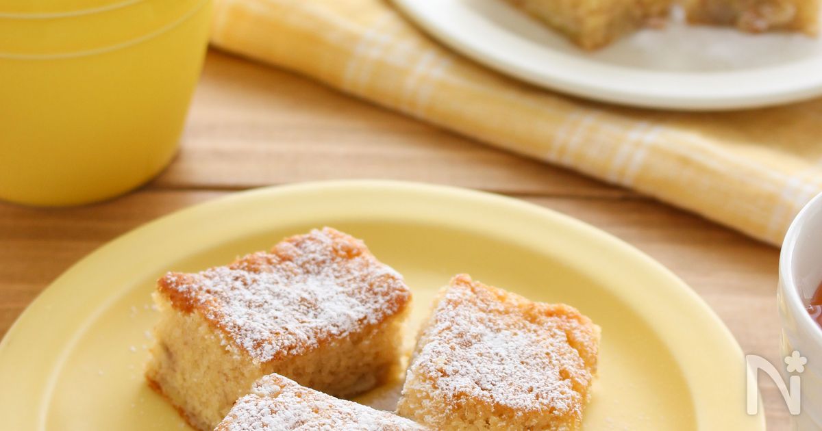 【ふんわりバナナケーキ】ホットケーキミックスで簡単おやつ