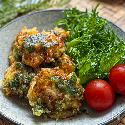 鶏むね肉と大葉の《争奪戦間違いなし♡甘辛とり天》
