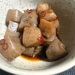 ゆっこの作ってみた!投稿(コスパ最強☆短時間で味染み！『こんにゃくのピリ辛炒め』)