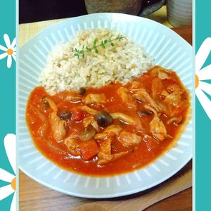 チョロリスの作ってみた!投稿(【豚肉のこく旨ハヤシライス】簡単手作り♪炒めて煮るだけ◎)