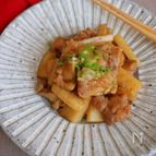甘辛♪鶏肉と長いものしょうが焼き