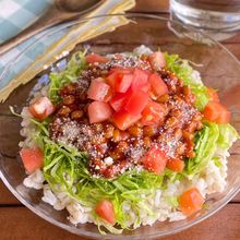 ありそうで無かった新定番！火を使わず簡単「納豆タコライス」