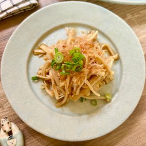 のりのり🐾🎀🤍の作ってみた!投稿(無限に食べられる！えのきポン酢☆)