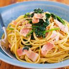 『ほうれん草とベーコンの和風パスタ』絡めるだけ♪