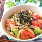 即席！新玉ねぎのトマトアボカドの中華風サラダ