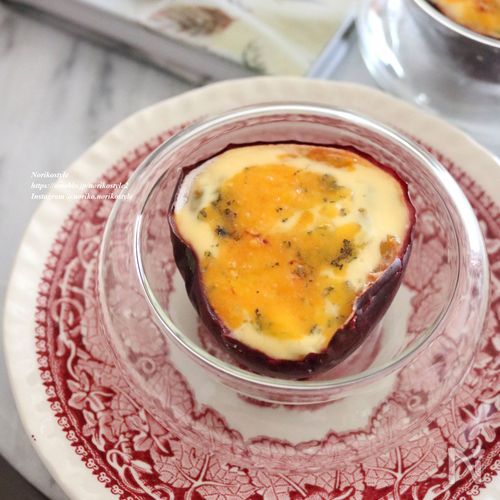 パッションフルーツのヨーグルトブルーチーズ焼き