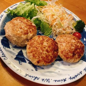 ねおたんの作ってみた!投稿(包丁不要！豆腐でかさまし！えのき豚バーグ)