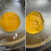 たまごとおかかのバジルチーズおにぎりの工程1