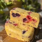 ベリー米粉蒸しパン