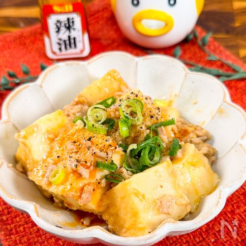 レンチン麻婆厚揚げそぼろ