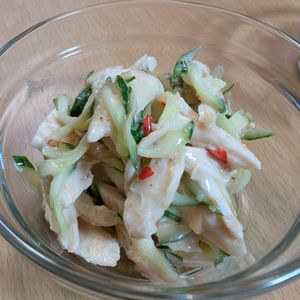 まゆのの作ってみた!投稿(【ささみときゅうりのスイチリごまドレ】激旨ドレッシング♪)