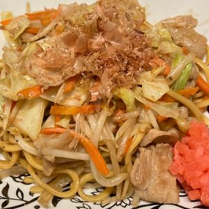 すみれの作ってみた!投稿(ガッツリ男子に捧ぐ！『屋台風ソース焼きそば』)