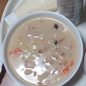 パーフェクトセルの作ってみた!投稿(アサリのむき身で♪簡単クラムチャウダー)
