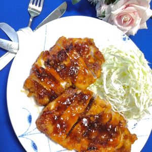 AKARI☆の作ってみた!投稿(ワンパン10分！【鶏むね肉の甘辛ペッパーチキンステーキ】)