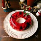 綺麗な2層のジューシーベリーゼリーレアチーズ♪リース仕様