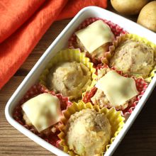 レンジで簡単！揚げないスコップコロッケ。子どものお弁当にも◎