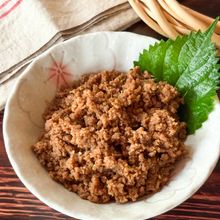 【甘辛味でごはんがすすむ万能肉味噌】レンジだけで簡単!