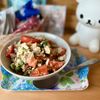 りりの作ってみた!投稿(夏野菜と豆腐の《大葉ねぎ♡さっぱりサラダ》)