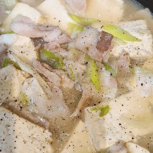 RUIの作ってみた!投稿(超絶おいしい《豚バラねぎ塩♡肉豆腐》)