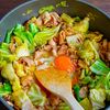豚バラキャベツのとろたま炒め｜卵は直割りでOK！の工程6