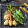 葉生姜とししとうの米粉から揚げ