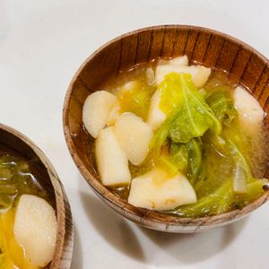 えりの作ってみた!投稿(はんぺんと大根の味噌汁)