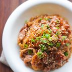 こってり美味しい！豚こまと蓮根とえのきの甘辛