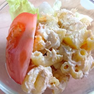 chachaの作ってみた!投稿(【この組み合わせがやばい】ツナタクマカロニサラダ)