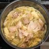 【グンと元気出る!】豚肉ともやしとえのきのピリ辛痩せスープの工程3