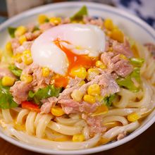 サラダうどんを10倍おいしく作ってみるよ🤩🍜