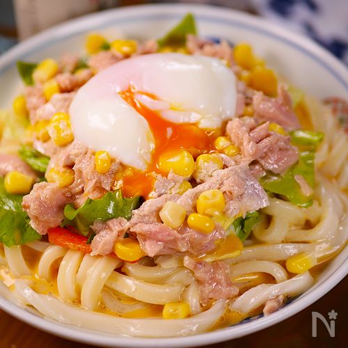 サラダうどんを10倍おいしく作ってみるよ🤩🍜