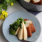 さつま揚げと春野菜のさっと煮。