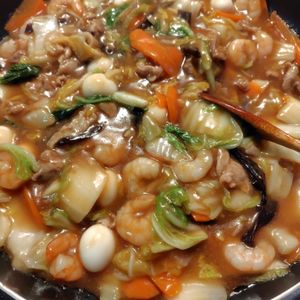987525kの作ってみた!投稿(【中華あんかけごはん】ぺろっと食べれる♡餡たっぷり♪)