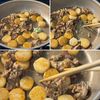 香ばしくて食感やみつき♪【豚肉と長芋のわさび風味甘辛炒め】の工程4