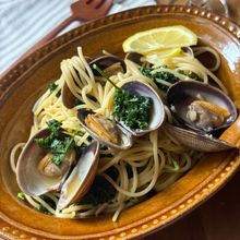 【パセリとあさりのパスタ】レンジのみ♡鉄分たっぷり
