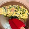 寄せて焼くだけ！たっぷりほうれん草のオムレツの工程8