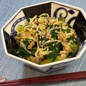 楽ラク手抜キッチン🐶🐾の作ってみた!投稿(中華風♪たたききゅうりの甘酢和え)