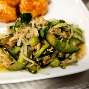 ぱんだの作ってみた!投稿(【もやしときゅうりの旨だれナムル】無限に美味しい…簡単副菜♡)